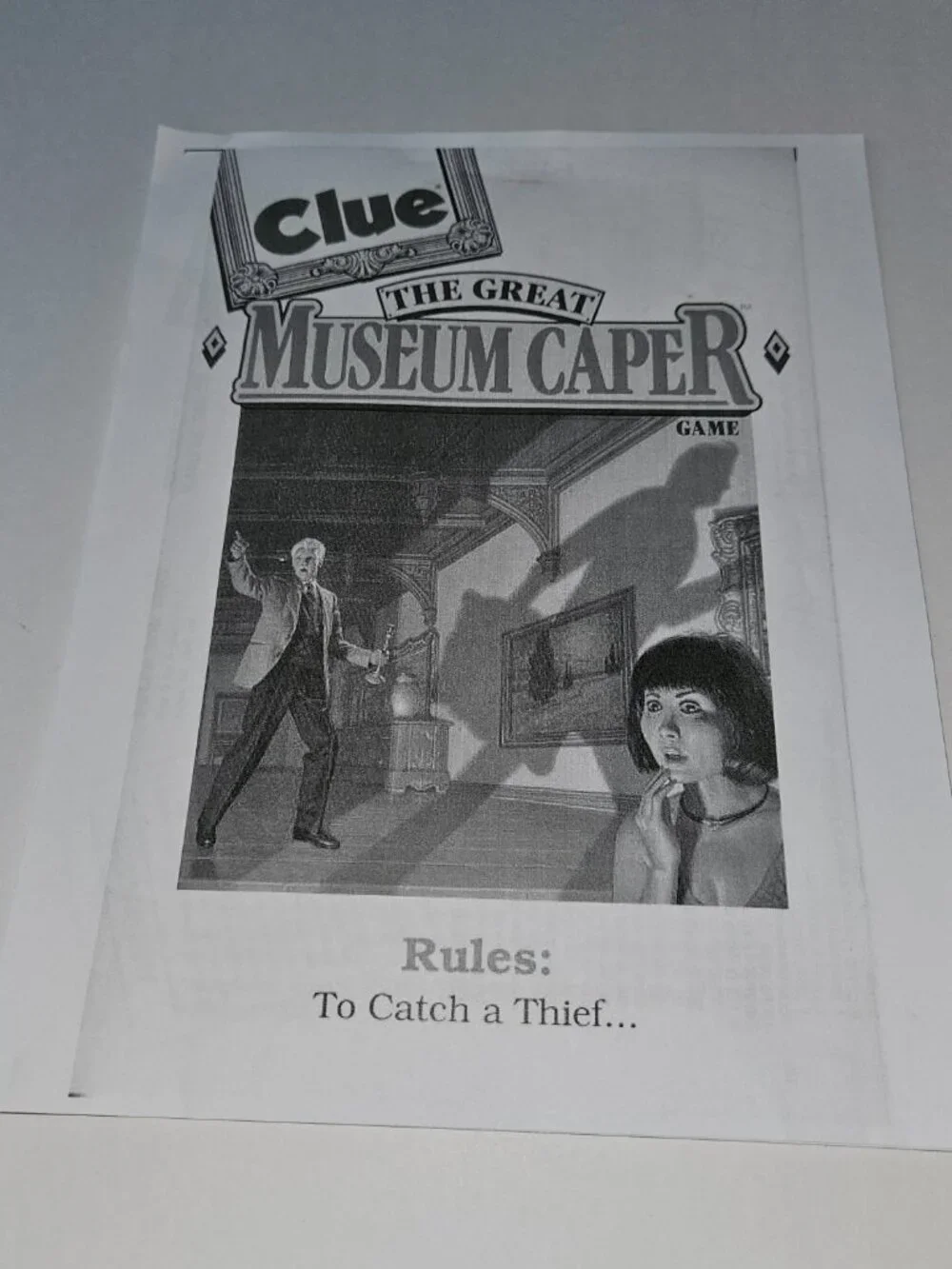 VTG Clue Great Museum Caper 3D Art Theft Mystery Board Game READ